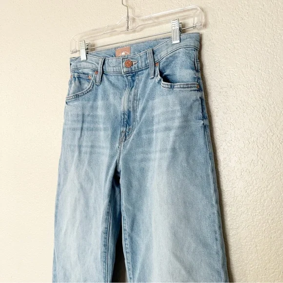 Mother Jeans The Dodger Ankle Slouch Loose Straight Leg Light Wash Size 25 - Picture 4 of 9